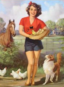 farm girl picture